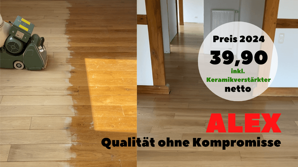 Parkett schleifen | Dielen schleifen | Holzboden abschleifen | Boden schleifen | Festpreis 29.90€ QM |